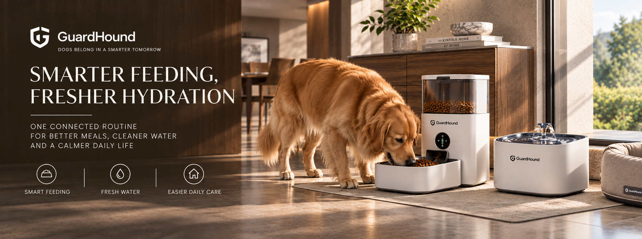 Publicité de marque GuardHound · Alimentation et hydratation connectées