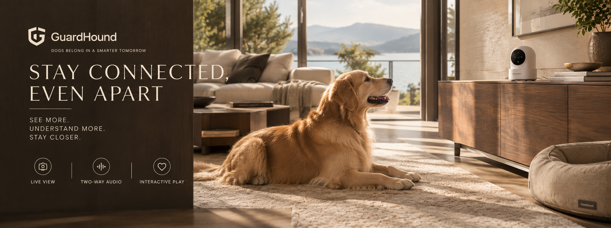 Publicité de marque GuardHound · Surveillance et interaction intelligentes