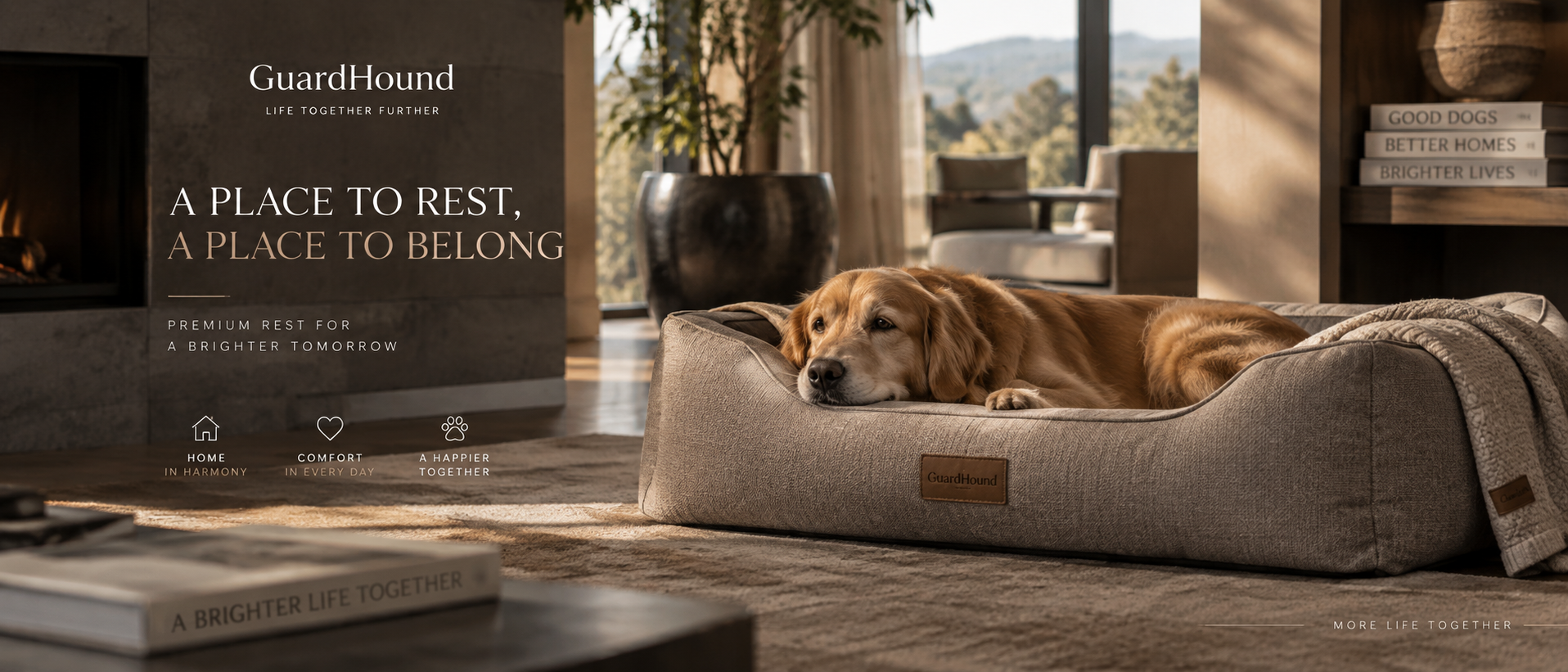 Publicité de marque GuardHound · Repos et maison, sommeil